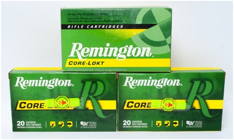 60 Rounds Remington Core-Lokt 7mm Remington Magnum Ammunition