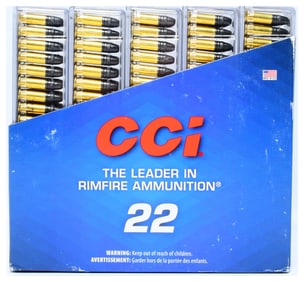 CCI 22 Long Rifle 40 Grain Subsonic Hollow Point Ammunition, 500 Rounds
