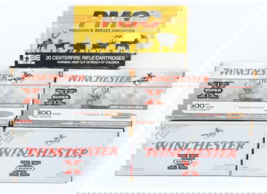 100 Rounds of Winchester Super X and PMC Rifle Ammunition
