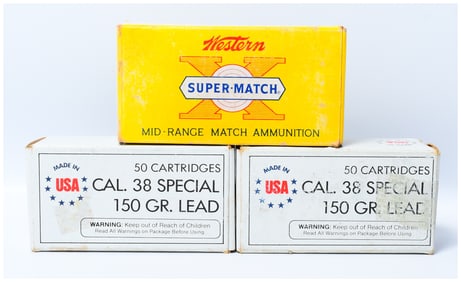 150 Rounds of Vintage Western X Super-Match and .38 Special Ammunition