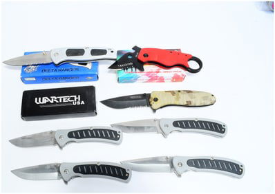 Seven Wartech and Other Modern Folding Knives