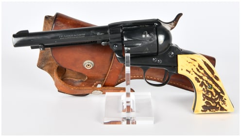 A J.P. Sauer & Sohn 'Western Marshal' .22 Caliber Revolver with Leather Holster