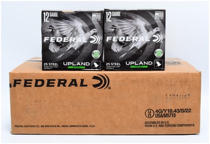 Federal Upland Steel 12 Gauge #6 Shot Ammunition, 250 Rounds