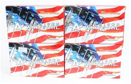 Hornady American Whitetail 30-06 SPRG 180 Grain Soft Point Ammunition, 80 Rounds