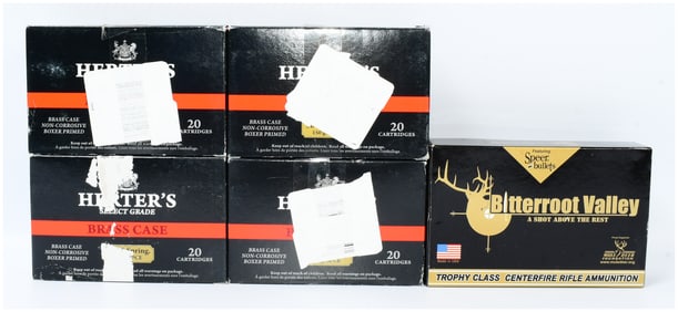100 Rounds of Herter's Select Grade and Bitterroot Valley .30-06 Springfield Ammunition