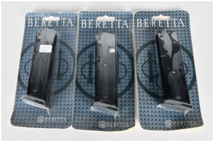 Three Beretta PX4 Storm 9mm and .40 S&W 10-Round Pistol Magazines