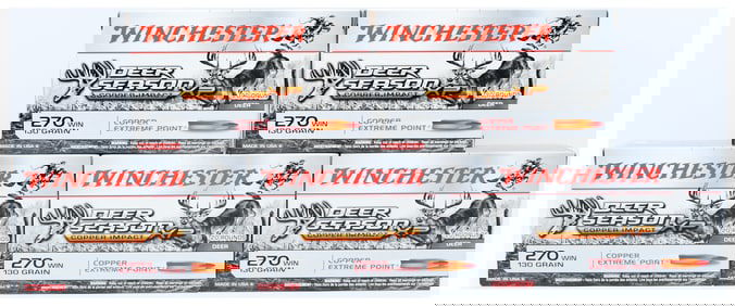 Winchester Deer Season XP Copper Impact .270 WIN 130 Grain Ammunition, 100 Rounds