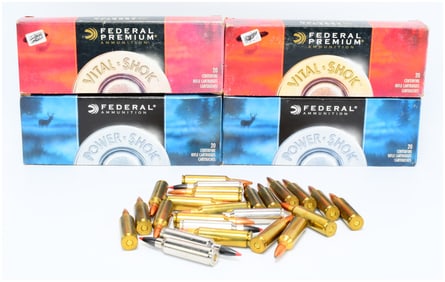 105 Rounds Federal Premium Vital-Shok and Power-Shok 7mm Win. Short Mag. Ammunition