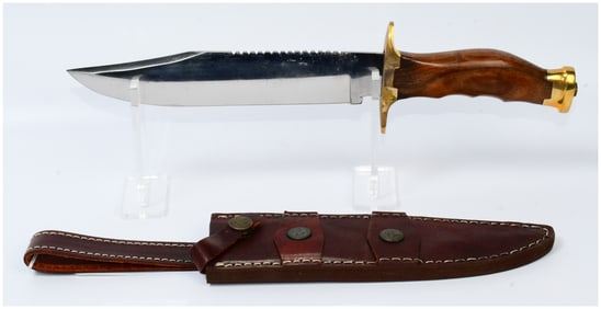 Muela Bowie Hunting Knife with Sheath, Made in Spain