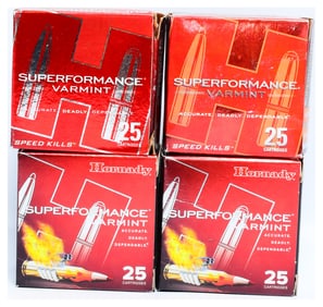 Hornady Superformance Varmint .17 Hornet 20 gr V-MAX Ammunition, 100 Rounds