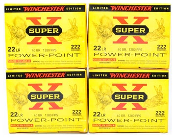 Winchester Super-X .22LR 40gr Power-Point Ammunition, 888 Rounds