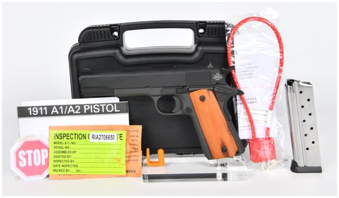 Rock Island Armory M1911 A1 GI Standard FS .38 Super Semi-Automatic Pistol, Model 51815