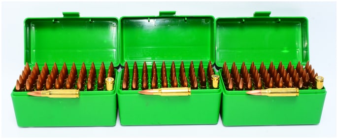 150 Rounds Remanufactured .308 WIN Ammunition in Three MTM 100-Round Flip-Top Rifle Ammo Boxes