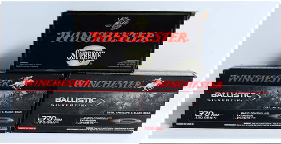 60 Rounds Winchester Ballistic Silvertip .270 WSM 150 Grain Rifle Ammunition