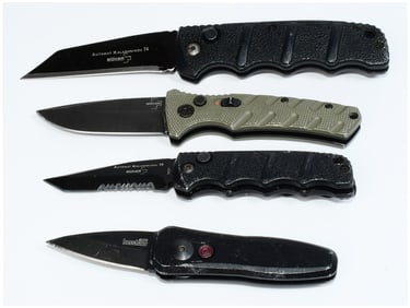 Four B ker Plus Kalashnikov Automatic and Kershaw Folding Knives