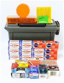 2000 Rounds of Mixed .22 LR Ammunition with Plastic Ammo Can