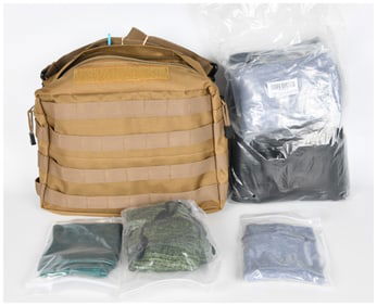 DIPLOMAT GEAR Tactical Shoulder Bag and a Collection of Gun Protection Accessories