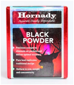 New, Unopened Hornady Muzzleloading .50 Cal .490" Lead Round Balls, 100 Count