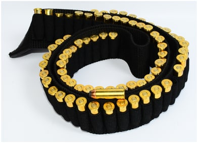 A Black Shotgun Shell Bandolier with 40 Rounds