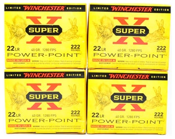 Limited Winchester Edition Winchester Super-X 22 LR 40 Grain Power-Point Ammunition, 888 Rounds