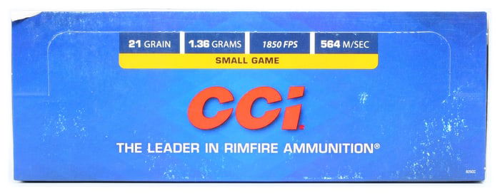 CCI Meateater Copper-22 .22 LR Rimfire Ammunition, 500 Rounds, Factory-Sealed Case