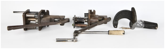 A Group of Vintage Reloading Press Components, Patented 1933