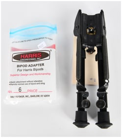 A Harris Engineering Rifle Bipod and Adapter Set