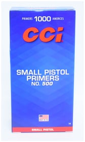 1000 Count CCI Small Pistol Primers No. 500