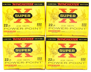 Four Limited Winchester Edition Super X .22 LR Ammunition