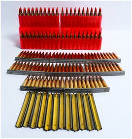 160 Rounds .223 Remington Red Tip Ammunition with 12 Stripper Clips