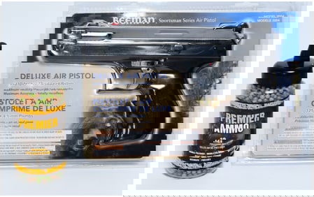 A Beeman P17 Deluxe Model 2004 Air Pistol, New in Package, and Two Beeman Repeater Air Pistols