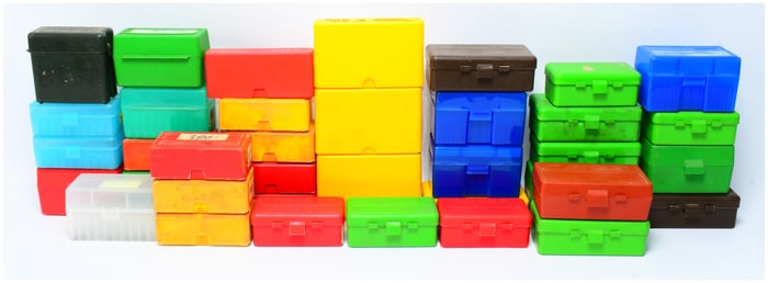 A Collection of MTM Case-Gard Ammunition Storage Boxes