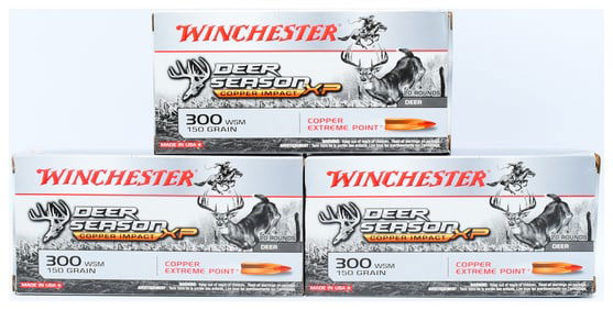Winchester Deer Season XP Copper Impact .300 WSM 150 Grain Lead-Free Rifle Ammunition, 60 Rounds