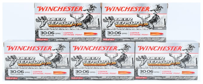 Winchester Deer Season XP Copper Impact 30-06 SPRG 150 Grain Ammunition, 100 Rounds