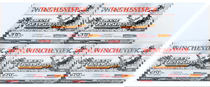 Winchester Deer Season XP Copper Impact XP .270 WIN 130 Grain Ammunition, 100 Rounds