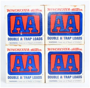 Four Boxes of Winchester-Western AA Double A Trap Loads, 100 Rounds