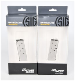 Two Sig Sauer P238 .380 ACP 6-Round OEM Magazines, MAG-238-380-6
