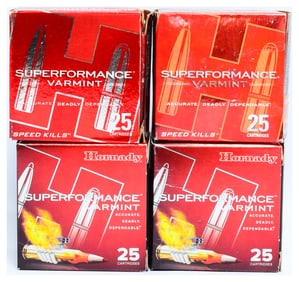 Hornady 17 Hornet 20 gr V-MAX Superformance Varmint Ammunition, 100 Rounds