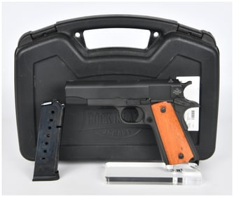 Rock Island Armory M1911 A1-MS .45 ACP Semi-Automatic Pistol with Case and Magazine