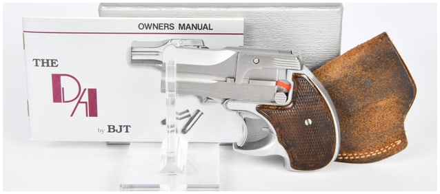 Bellmore Johnson Tool Co. (BTJ) DA Double-Barrel Derringer Pistol, .38 Special, with Box, Manual,