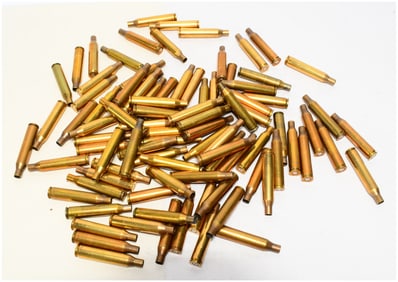 91 Count Empty 25-06 Brass Casings for Reloading