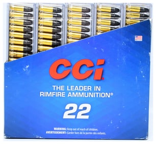 CCI 40 Grain Subsonic Hollow Point 22 Long Rifle Ammunition, 500 Rounds