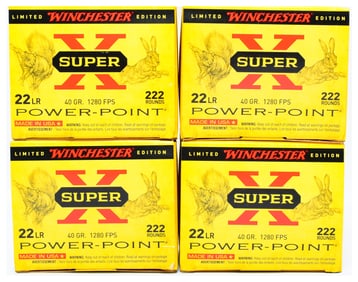 Winchester Super-X 22 LR 40 Grain Power-Point Ammunition, Limited Edition, 888 Rounds