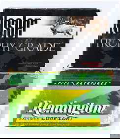 33 Rounds of .338 Winchester Magnum Ammunition by Nosler and Remington