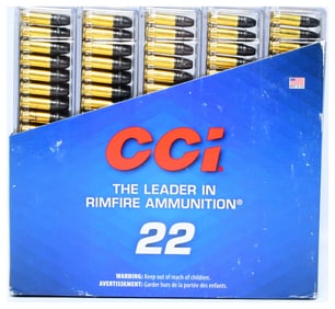 500 Rounds CCI 22 Long Rifle 40 Grain Subsonic Lead Hollow Point Ammunition