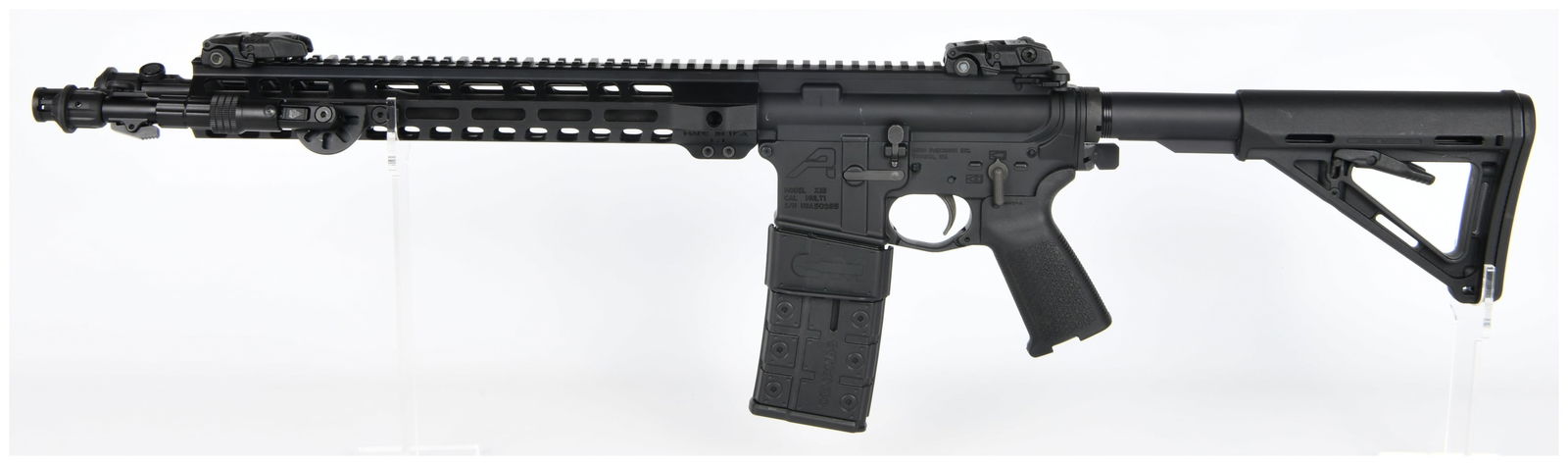 Aero Precision Inc. Model X15 Semi-Automatic Multi-Caliber AR-15 Style Rifle with Magpul Components: A modern black-finished AR-15 style semi-automatic rifle, identified on the lower receiver as an AERO PRECISION INC. TACOMA, WA firearm, MODEL X15, with a CAL MULTI (multi-caliber) designation and ser