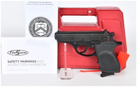 Bersa FireStorm Mate .380 ACP Semi-Automatic Pistol with Case and Documentation