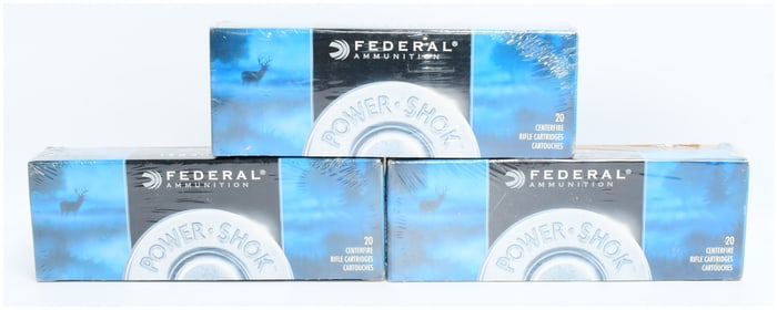 Federal Power-Shok 270 WSM SP 130 Grain Centerfire Rifle Ammunition, 60 Rounds