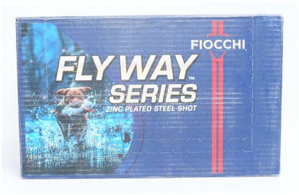 Fiocchi Fly Way Series Speed Steel 12 Gauge Shotgun Ammunition, 3 1 1/8 oz #4 Zinc Plated Steel
