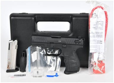 Walther P22 CA .22 LR Semi-Automatic Pistol, Model P22 3.42 CA Black WA, Serial No. WA151347